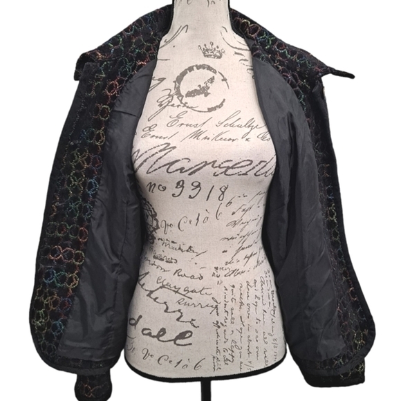 Christopher & Banks Rainbow Tweed Blazer XL Vintage Boho Suit Jacket Lined - Picture 11 of 13